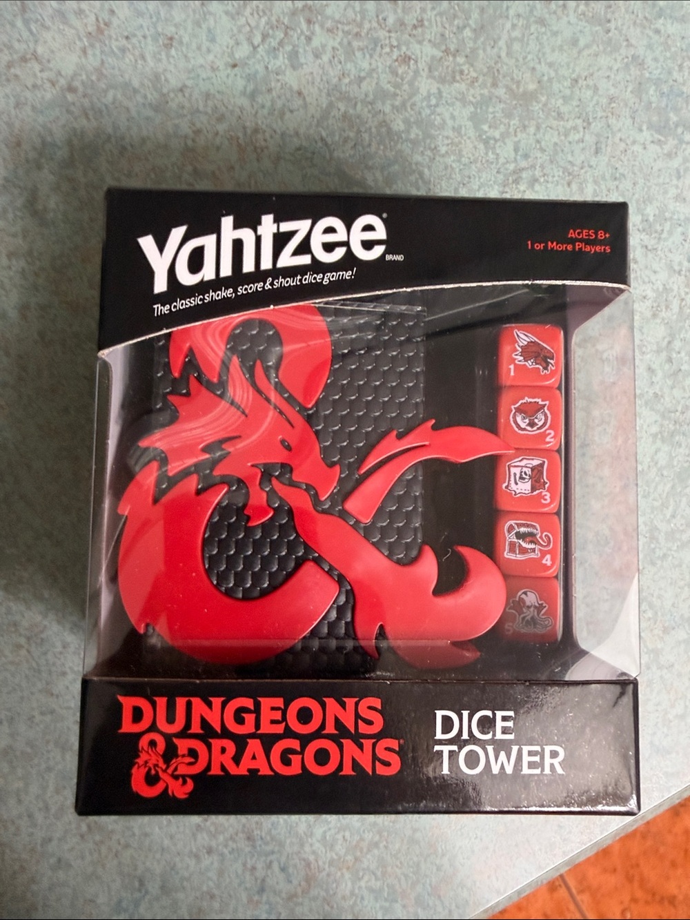 Dungeons & Dragons Red Dice Tower Game NEW